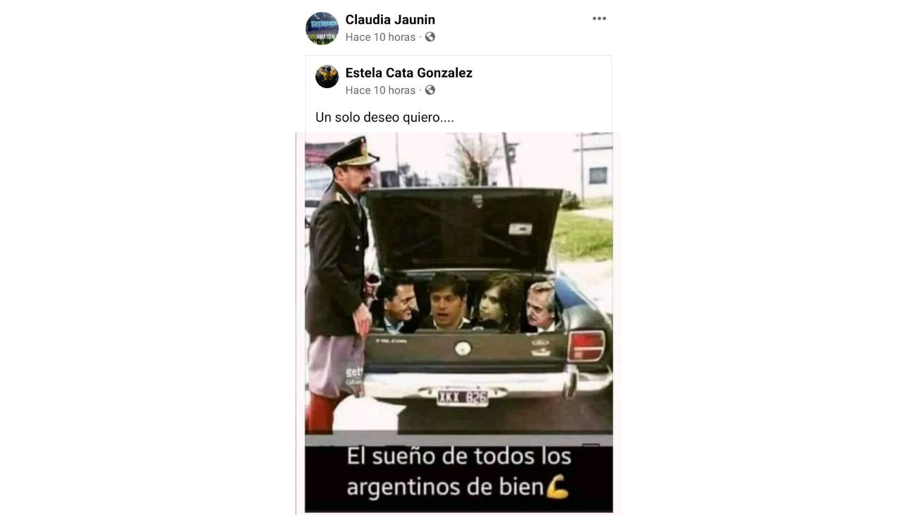 publicación funcionaria Mendoza
