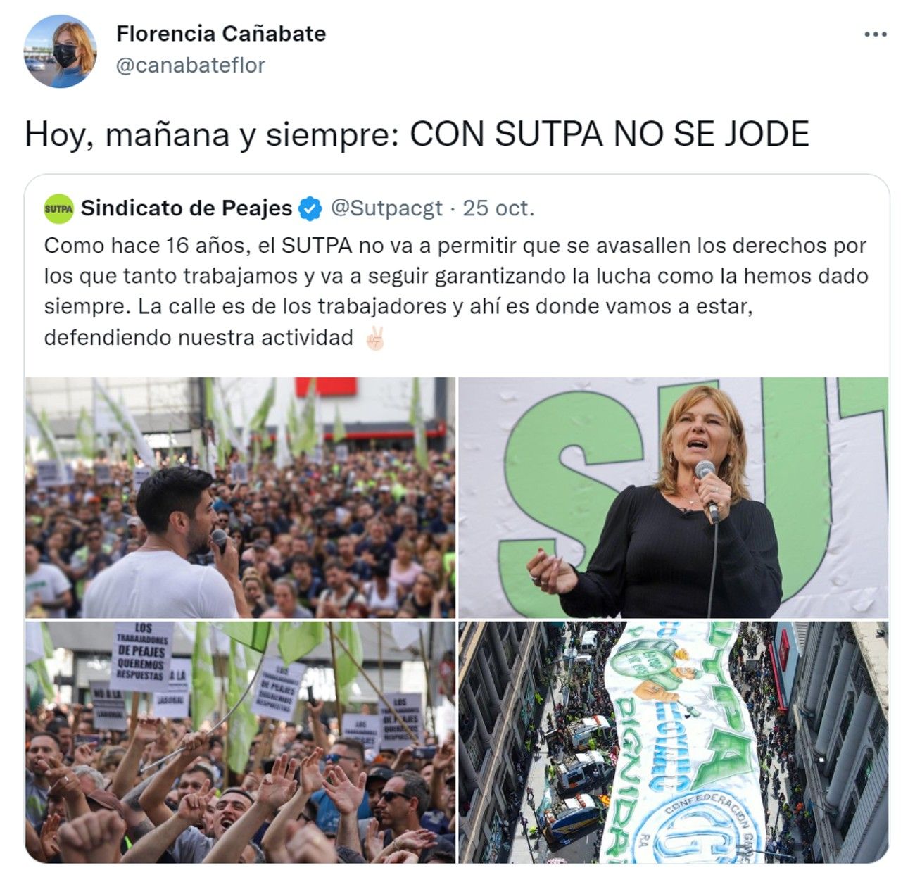 Tuits de Florencia Cañabate