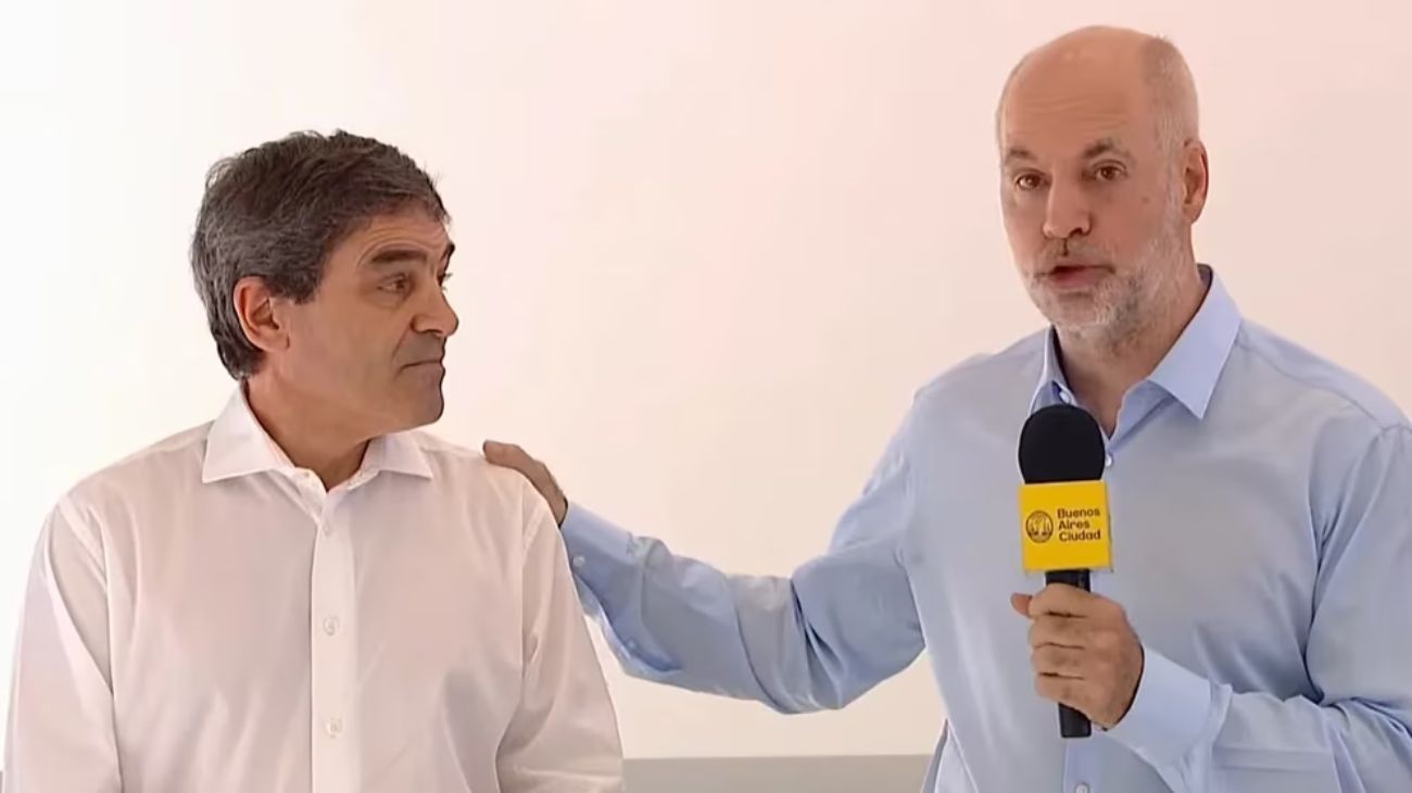 Fernán Quirós junto a Horacio Rodríguez Larreta.