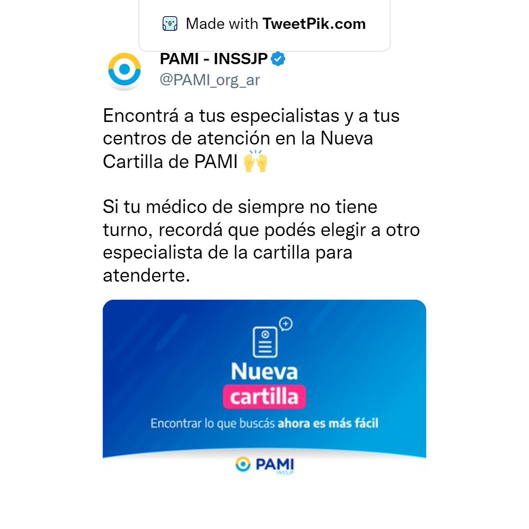 Pami atención médica