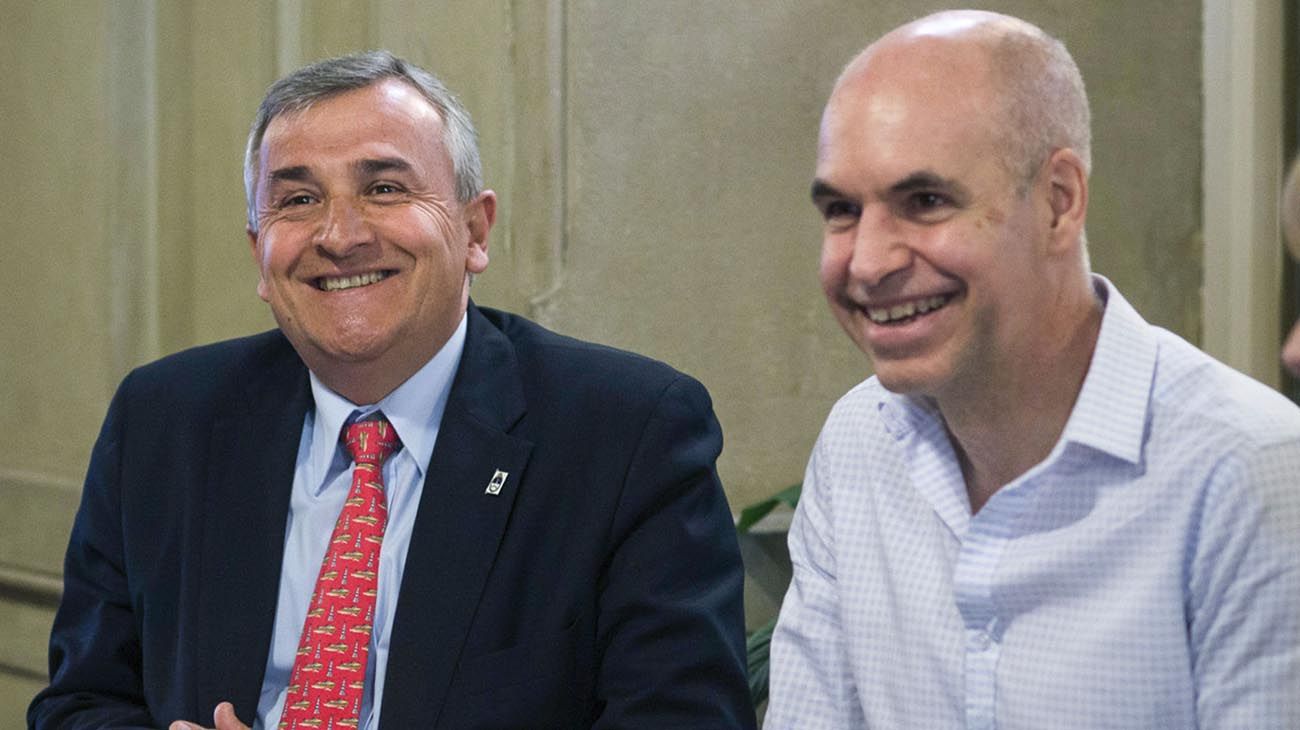 Gerardo Morales y Horacio Rodríguez Larreta