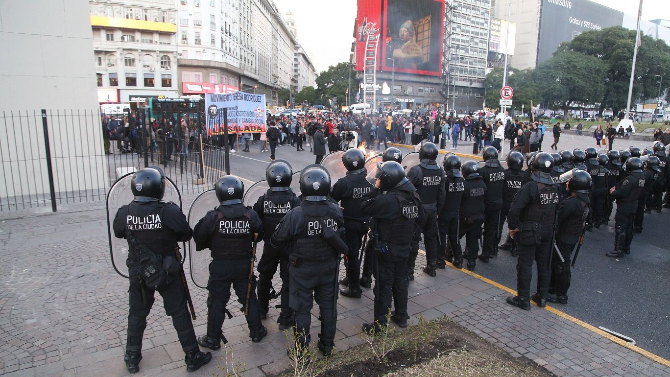 Represión en el Obelisco