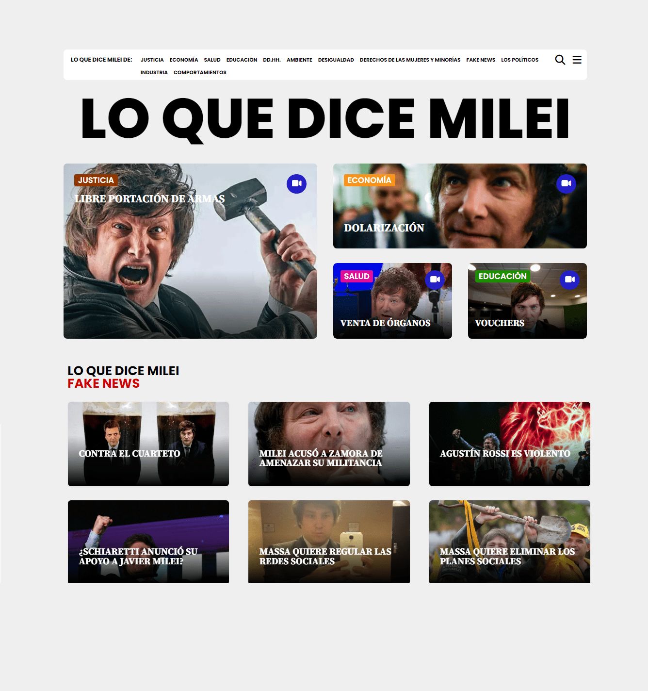 Lo que dice Milei