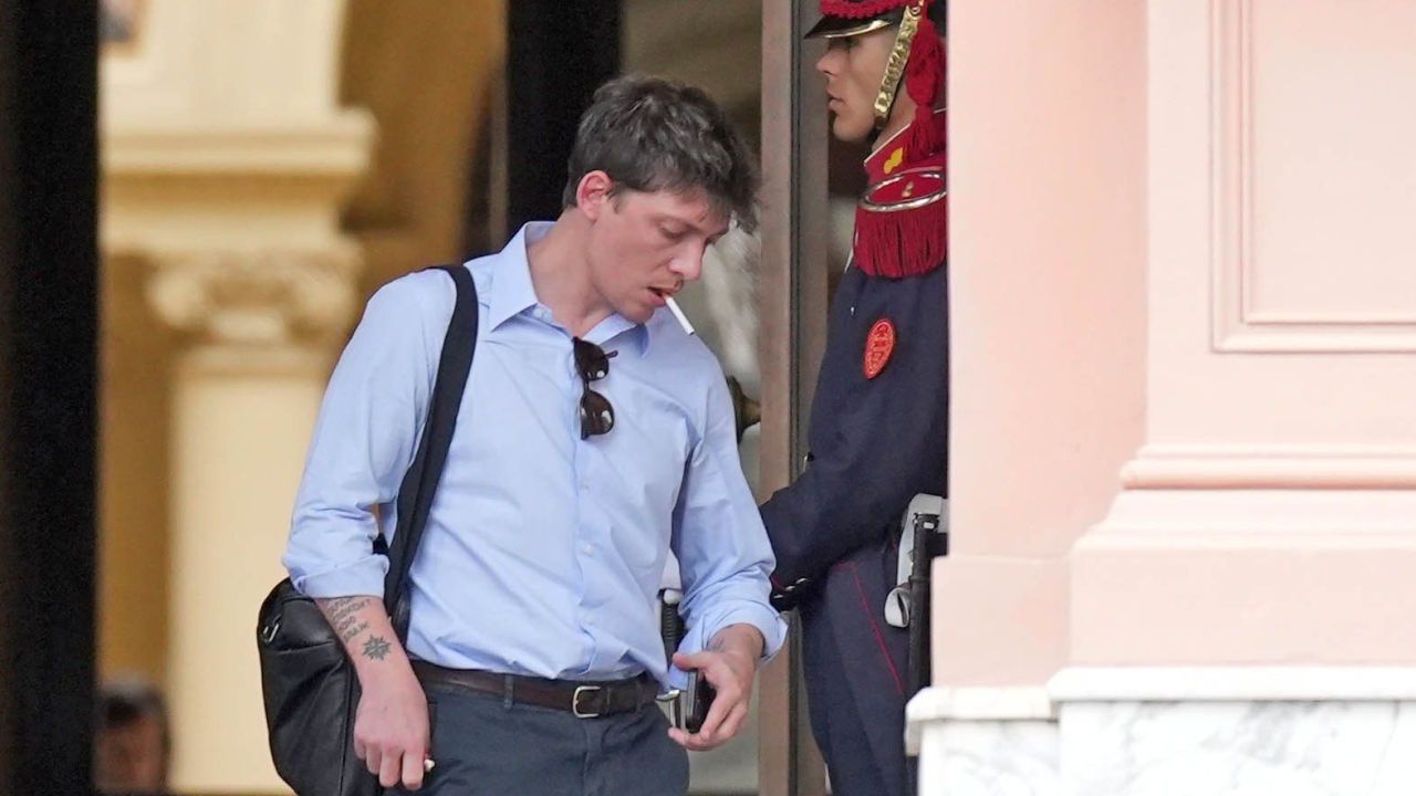 Santiago Caputo en Casa Rosada
