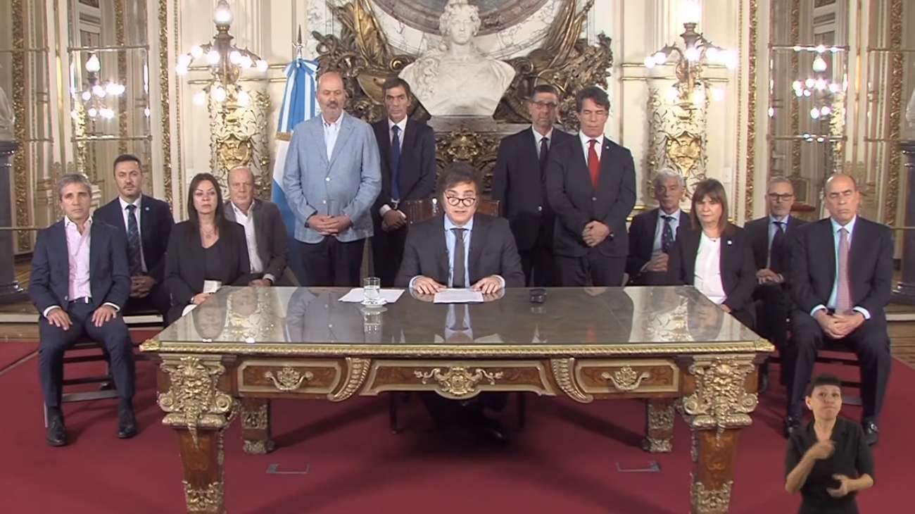 El DNU de Javier Milei.
