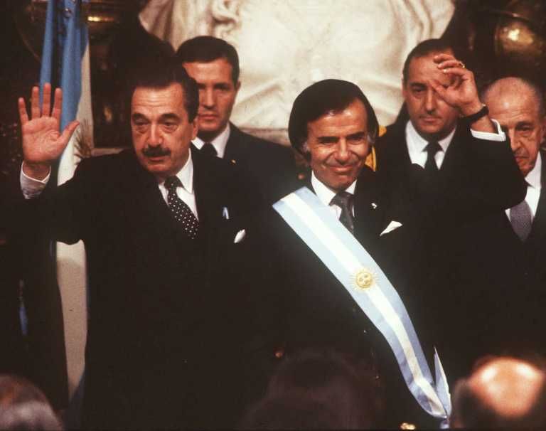 Asunción de Carlos Menem