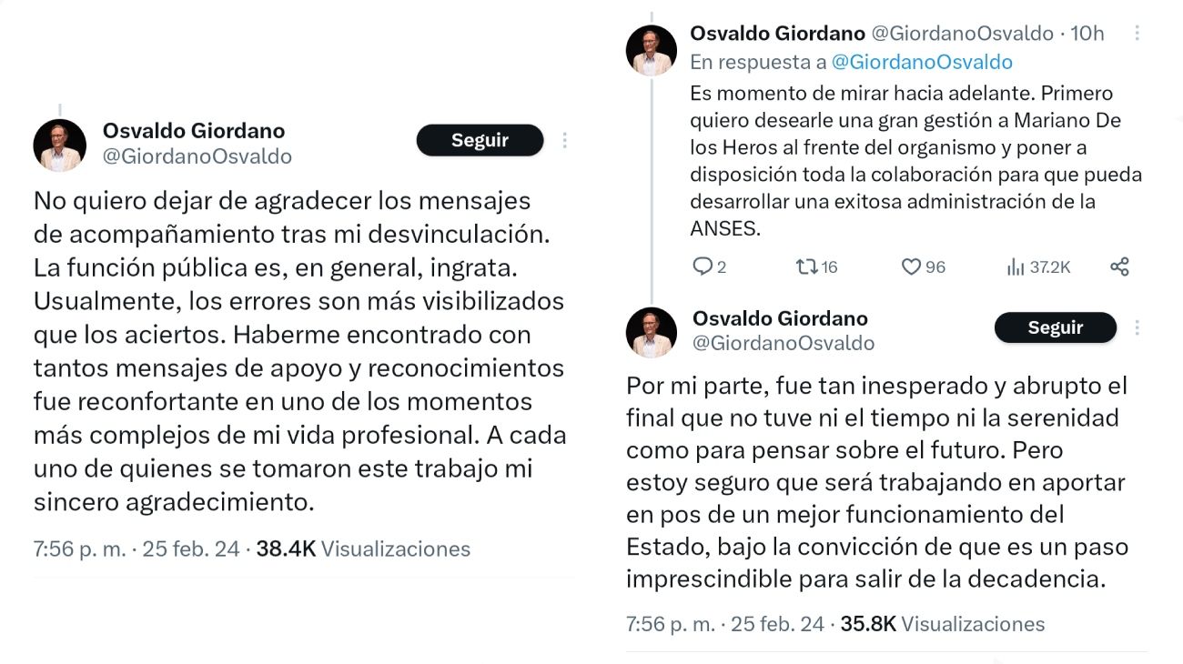 Descargo de Osvaldo Giordano