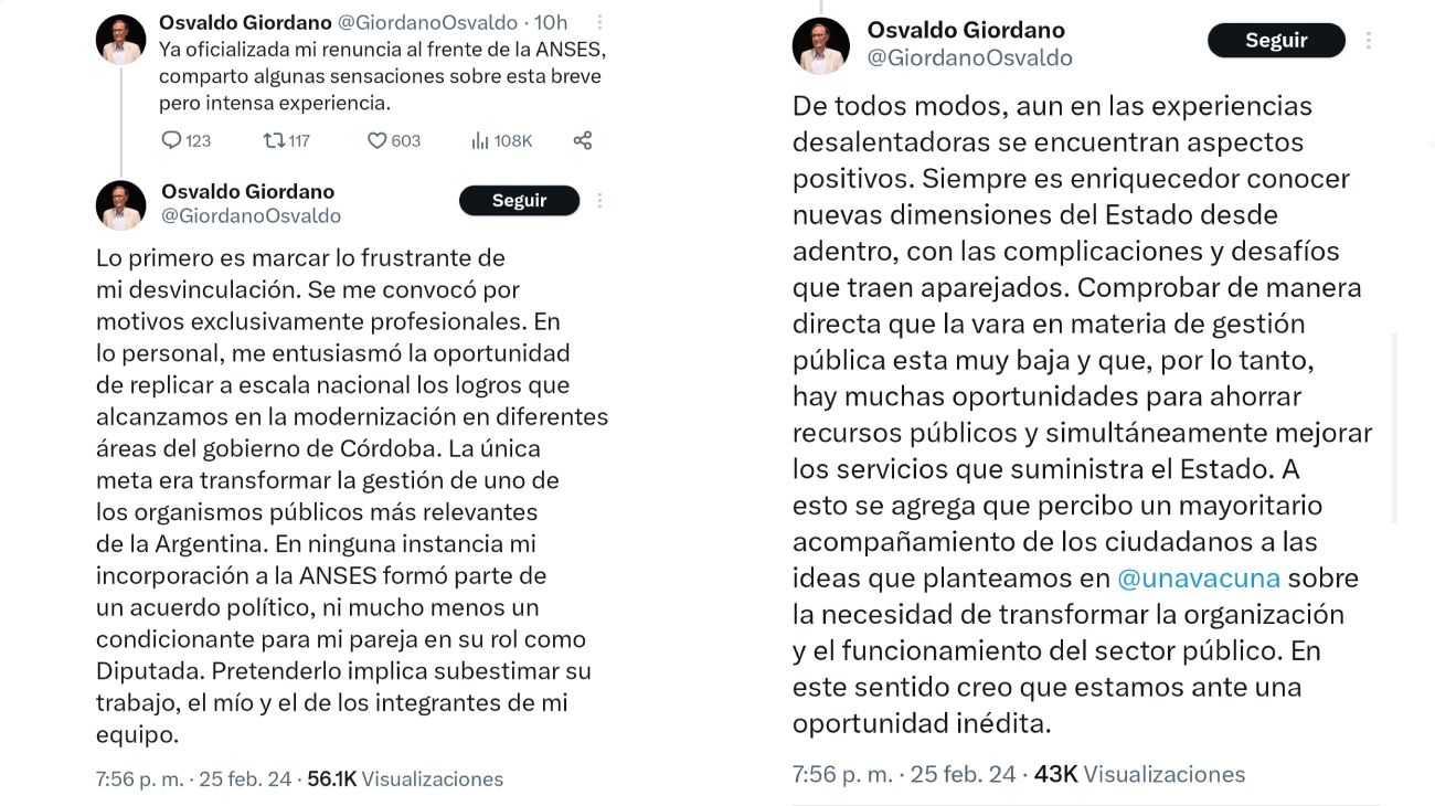 Descargo de Osvaldo Giordano