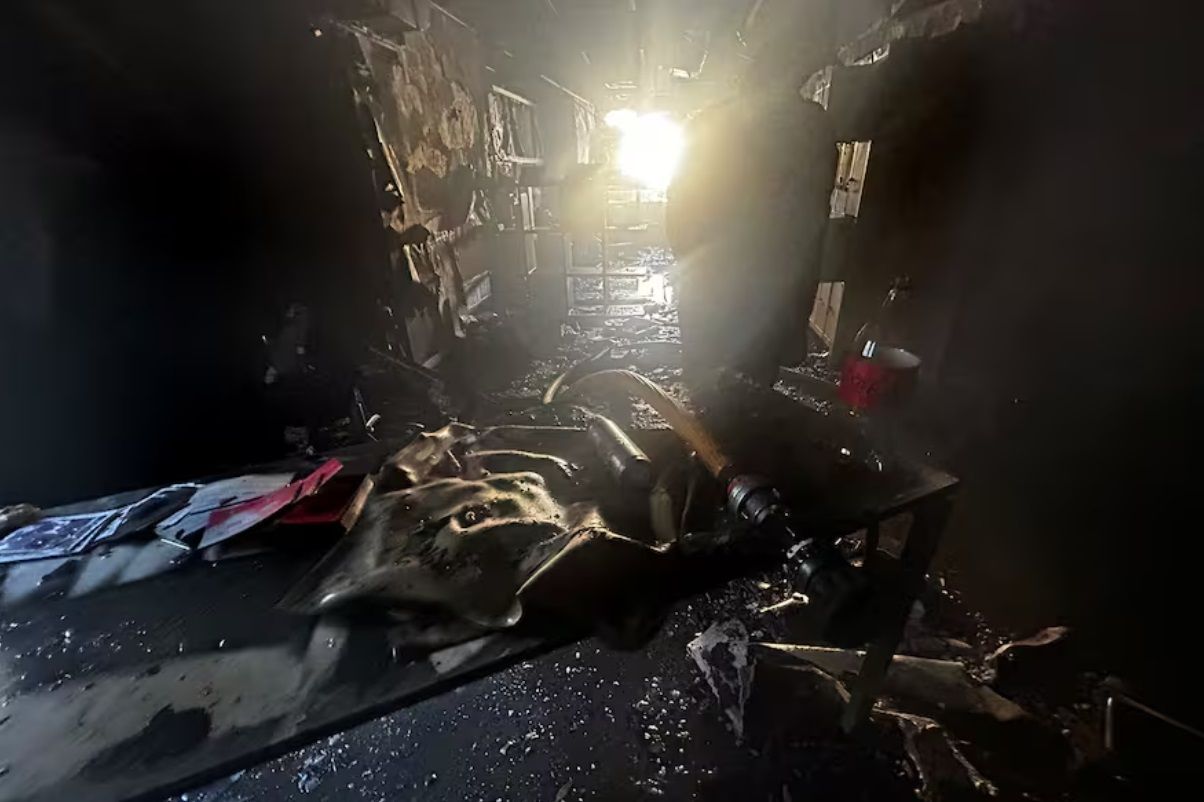 Incendio en la redacción de Revista Anfibia