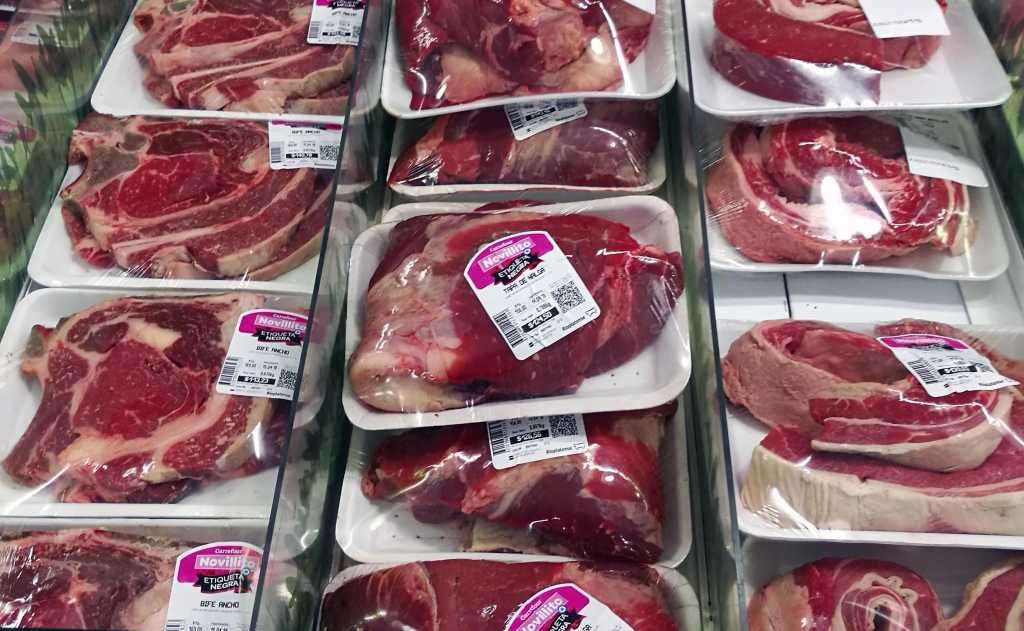 Caída del consumo de carne.