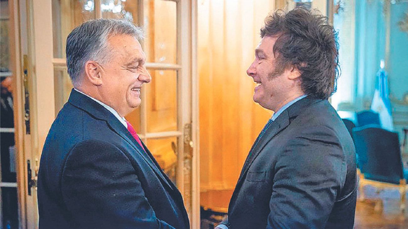 Viktor Órban y Javier Milei