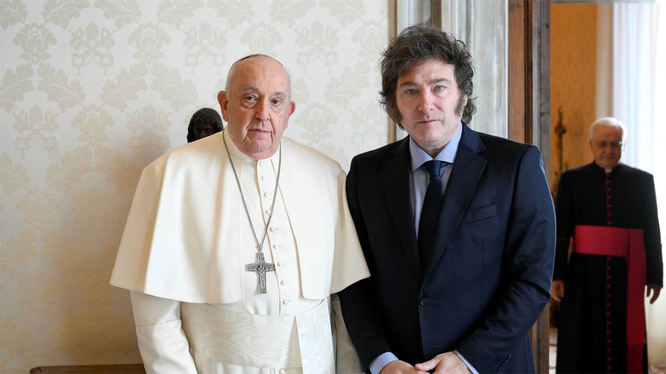 El Papa Francisco y Javier Milei