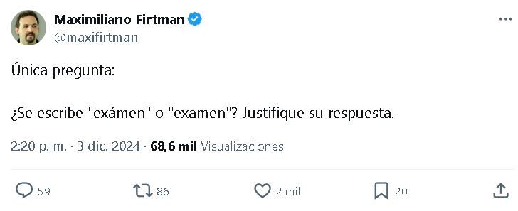 Examen o exámen