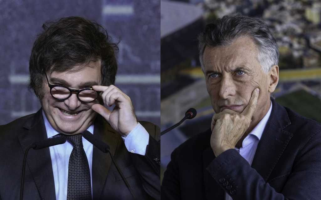 Javier Milei y Mauricio Macri
