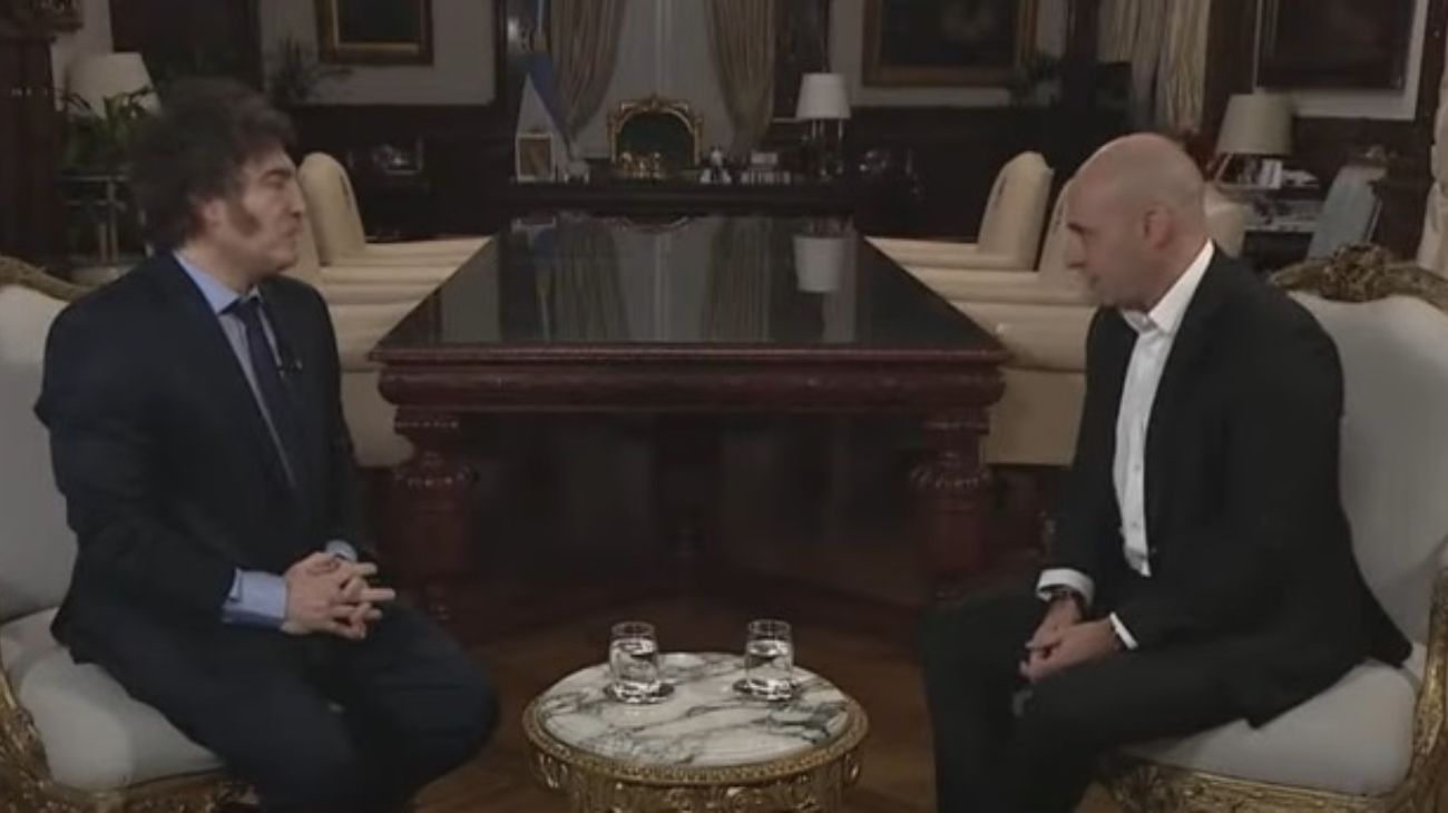 La entrevista de Javier Milei con Esteban Trebuq.