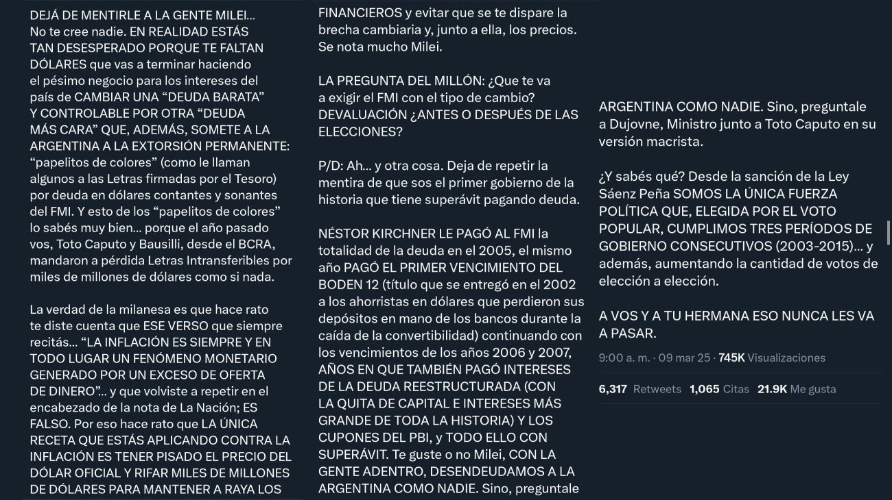 Tuit CRISTINA