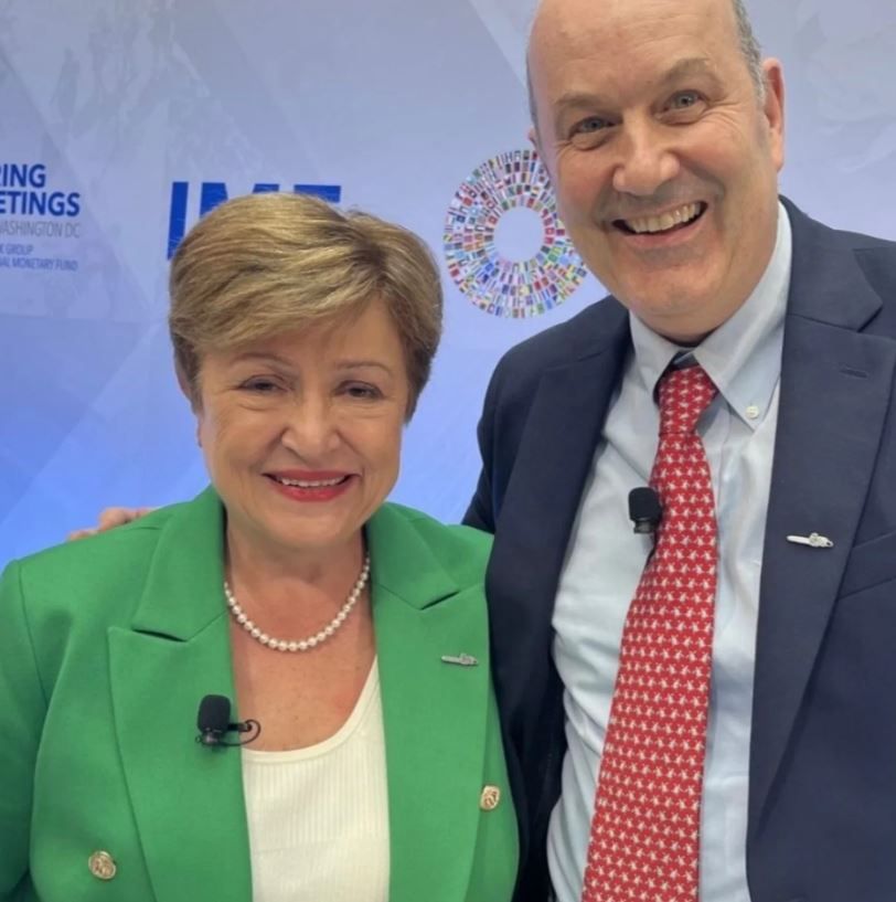 Kristalina Georgieva y Federico Sturzenegger