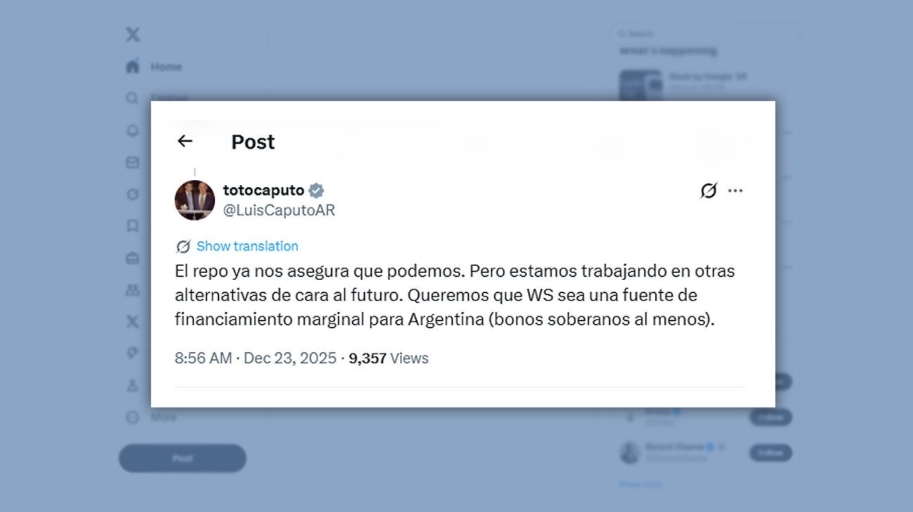 Posteo Luis Caputo 23122025