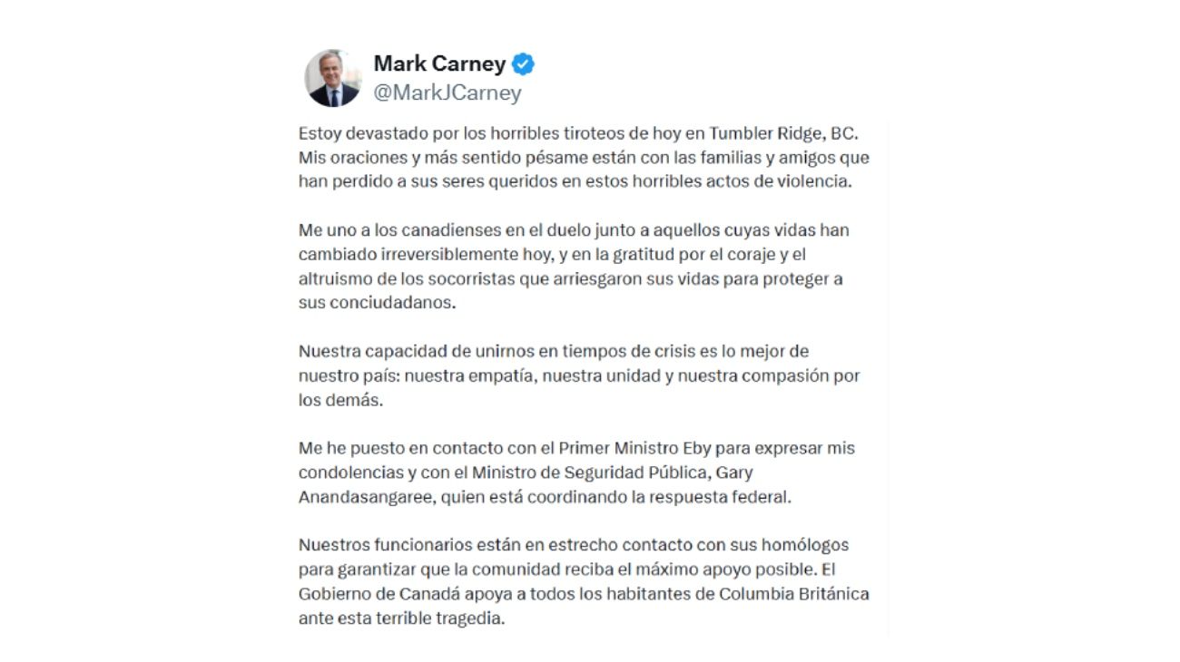 Tiroteo en una escuela en Canadá