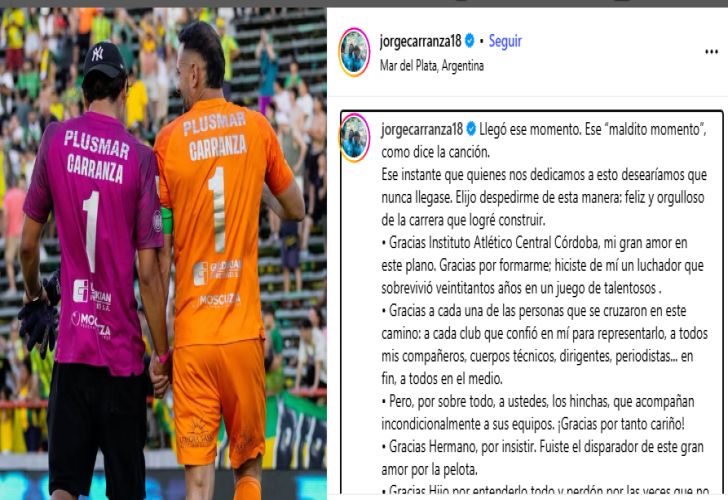 Carranza posteo