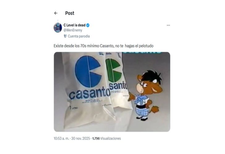 Leche Casanto en X