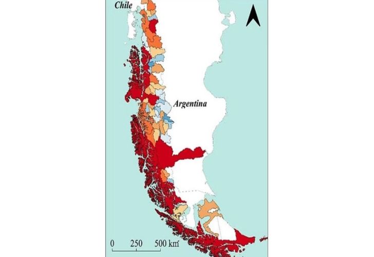 Mapa de glaciares