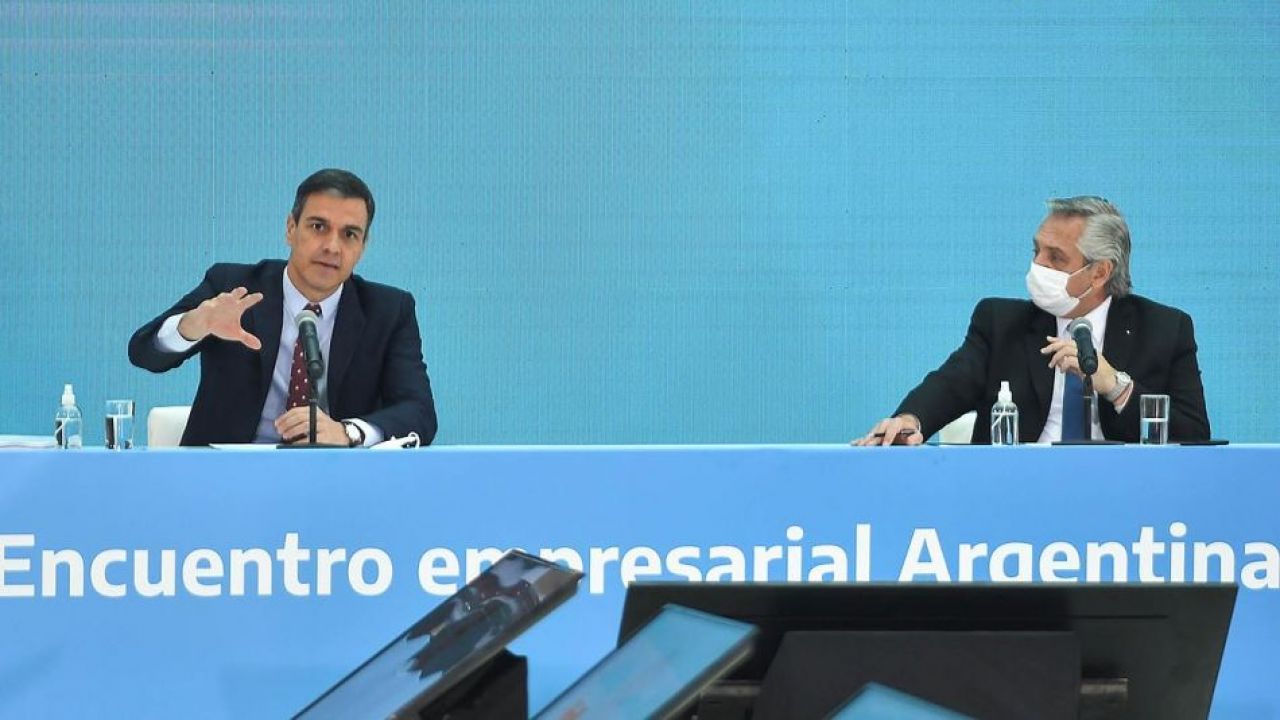 Pedro Sánchez y Alberto Fernández