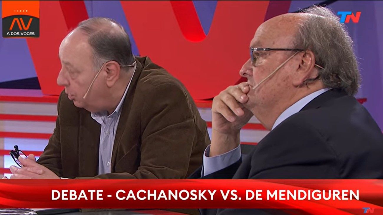 Roberto Cachanosky se cruzó con Ignacio De Mendiguren