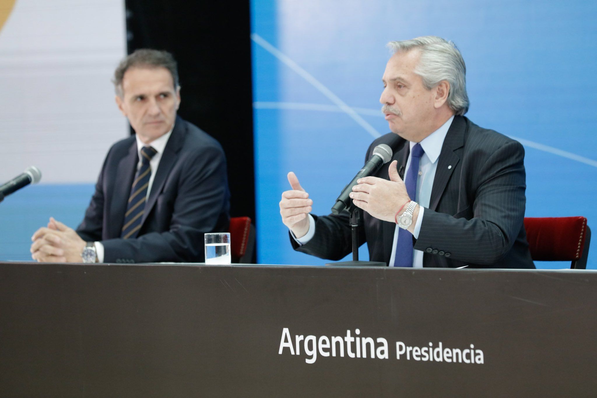 Gabriel Katopodis y Alberto Fernández