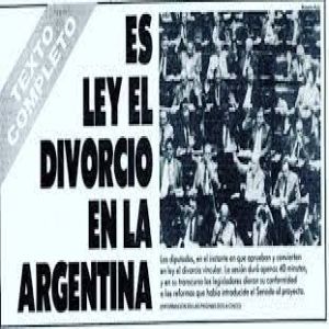 Ley de Divorcio vincular
